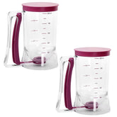 Batter Dispenser Hand-Held Graduated Funnel Pastry Dough Dispensador Tools for Pancake Cupcakes Waffles Batter Kitchen Supplies