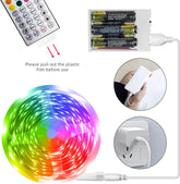 Battery Operated LED Strip Lights 20Ft, Battery Powered LED Strip Lights for Bedroom Color Changing APP Remote, USB Led Lights for TV, Room, Kitchen, Party